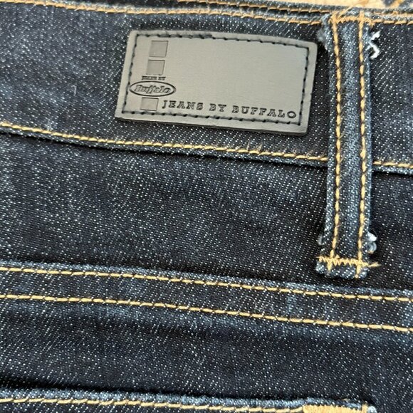 i Jeans By Buffalo Women's Bootcut Dark wash Embroidery Black Rhinestones - Picture 5 of 7